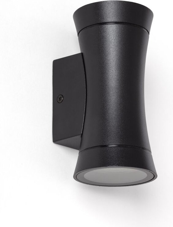 Wandleuchte Außen Aluminium Aynik Schwarz