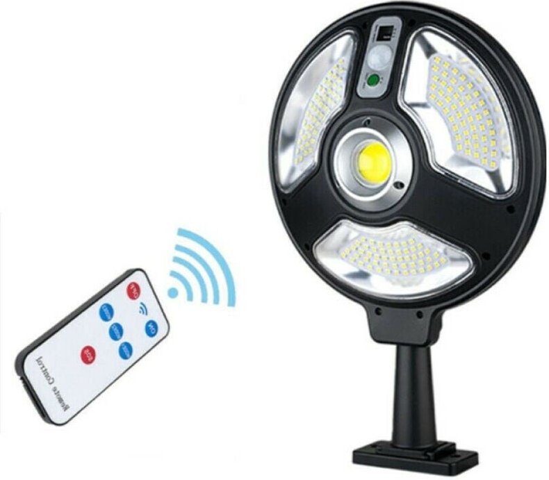 Trade Shop Traesio - Trade Shop - faro stradal lampione mit sensor telecomando 120 led 1288B -