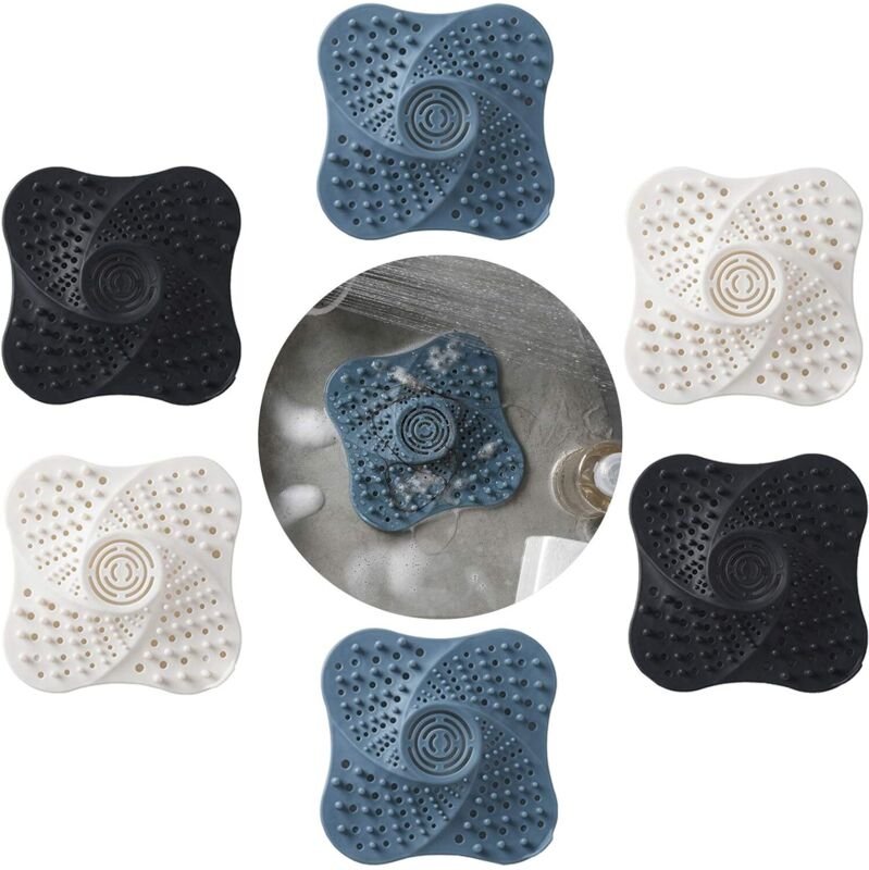 Duschablauffilter, Duschablaufabdeckungen, Abflussfilter für Waschbecken, Duschhaarfilter mit Saugnapf, für Badewanne, K...