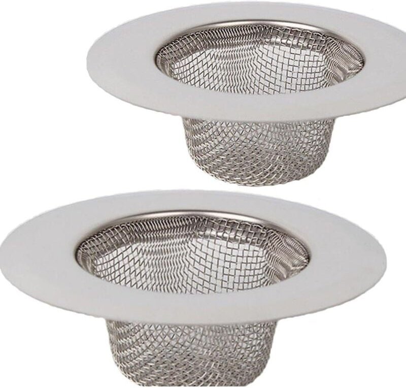 Stück Edelstahl-Sieb, Mini-Spülbeckensieb, Edelstahl-Spülbecken-Abflussfilter, Filtersieb, Filter für Dusche, Badewanne ...