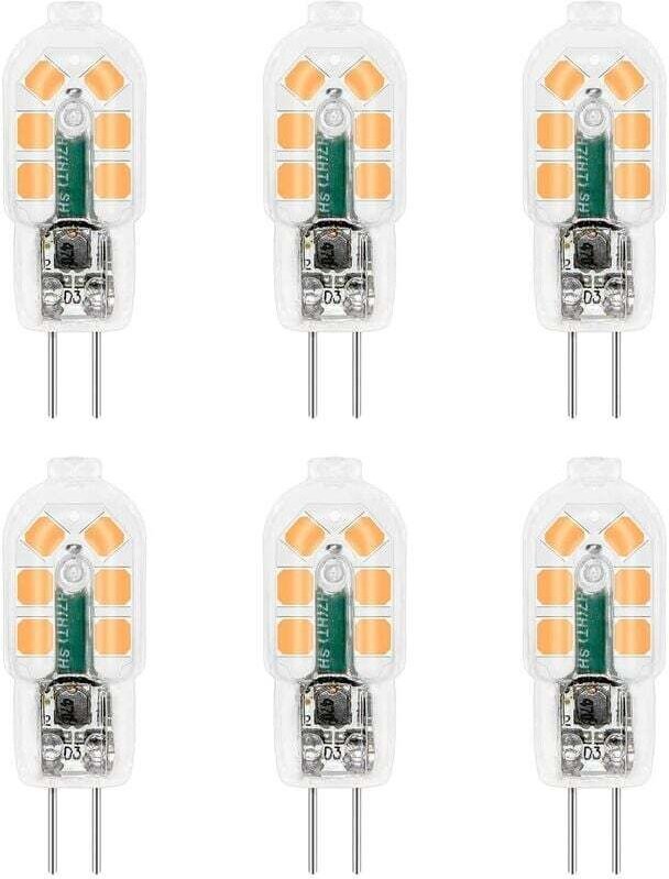 G4 LED-Lampe 12 V, 2 W, Warmweiß 3000 K, 200 lm, entspricht 10 W 20 W G4-Halogenlampe, nicht dimmbar, Bi-Pin G4 12 V LED...