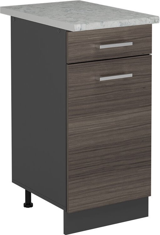 Küchenunterschrank R-Line, Edelgrau, 40 cm ap Marmor Vicco