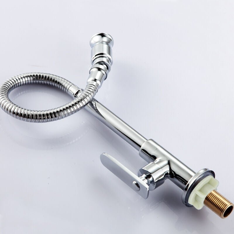 Küchenarmatur für den Außenbereich, 360° schwenkbare Einlochmischbatterie, Kaltwasser-Küchenarmatur, Waschtischarmatur