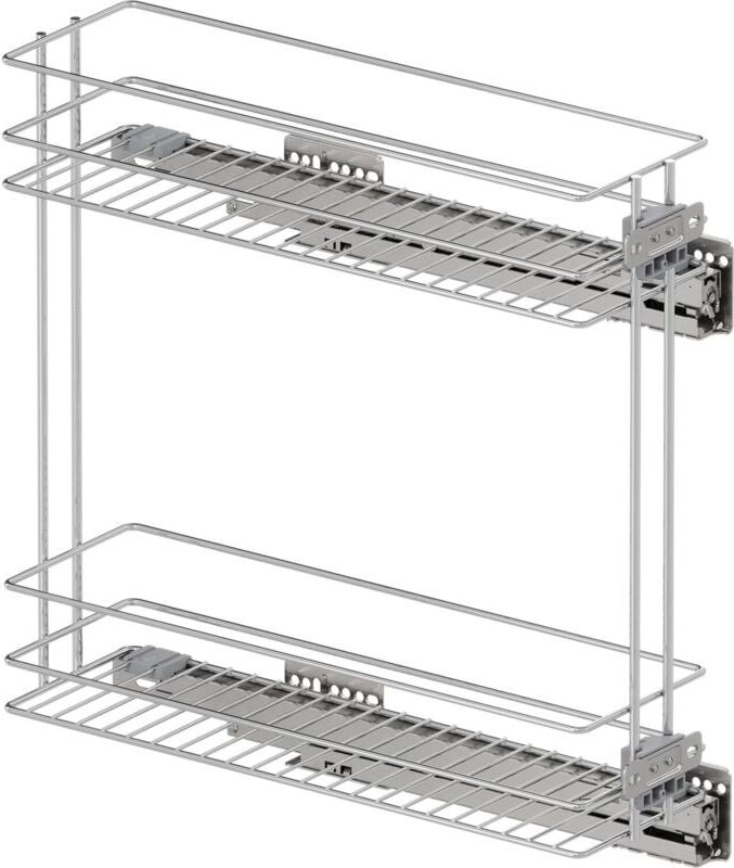 Vauth-Sagel VS SUB Slim Drahtkorb Classic - Rack Unterschrankauszug für KB 200mm - Korbablage aus Stahldraht, Stahl chro...
