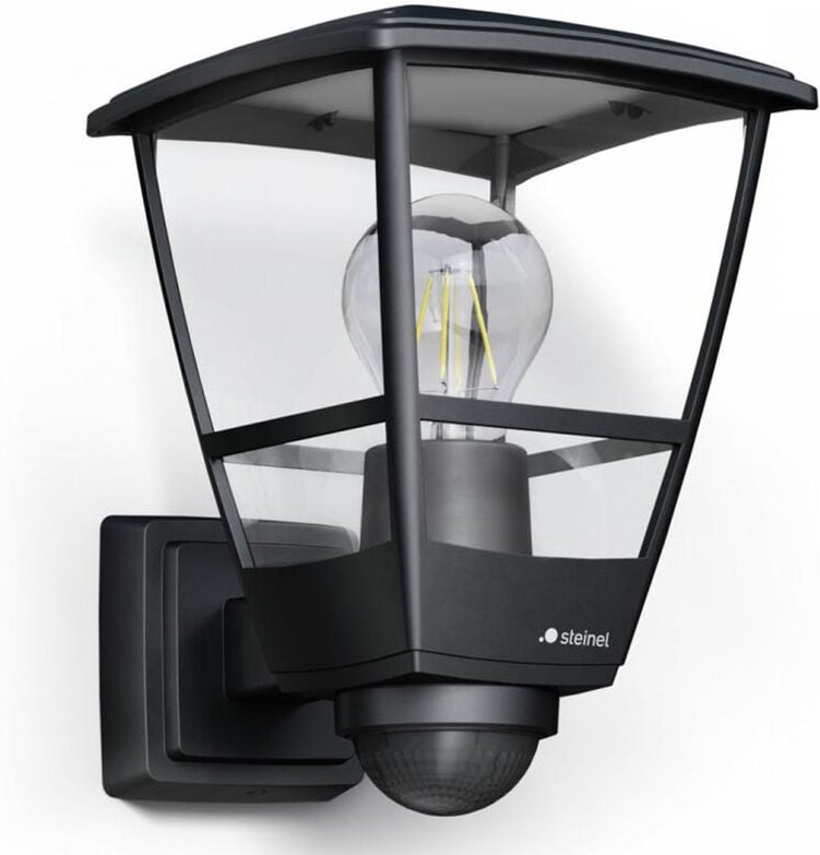 Steinel - Sensor Aussenleuchte l 10 s schwarz mit Bewegungsmelder