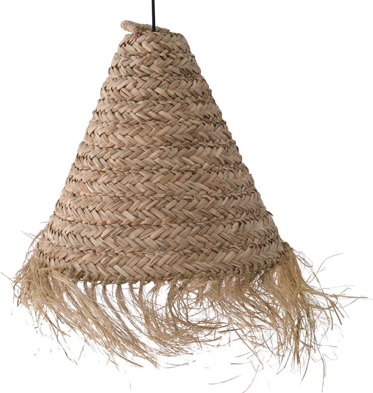 Thumbnail - Esparto-Deckenlampe - Boho-Bali-Design-Hängeleuchte - Pitse Naturfarben