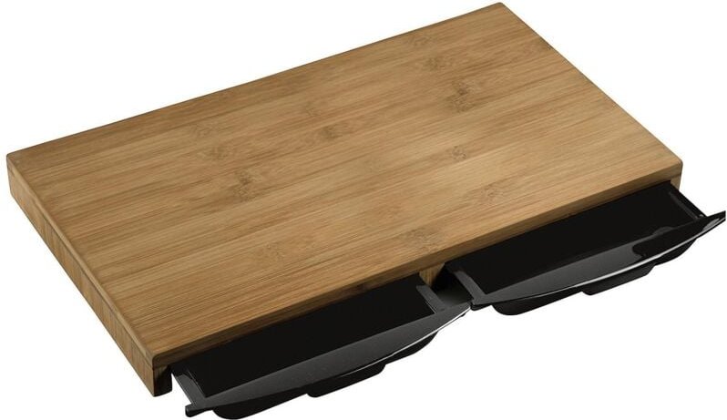 Schneidebrett mit 2 Auffangschalen