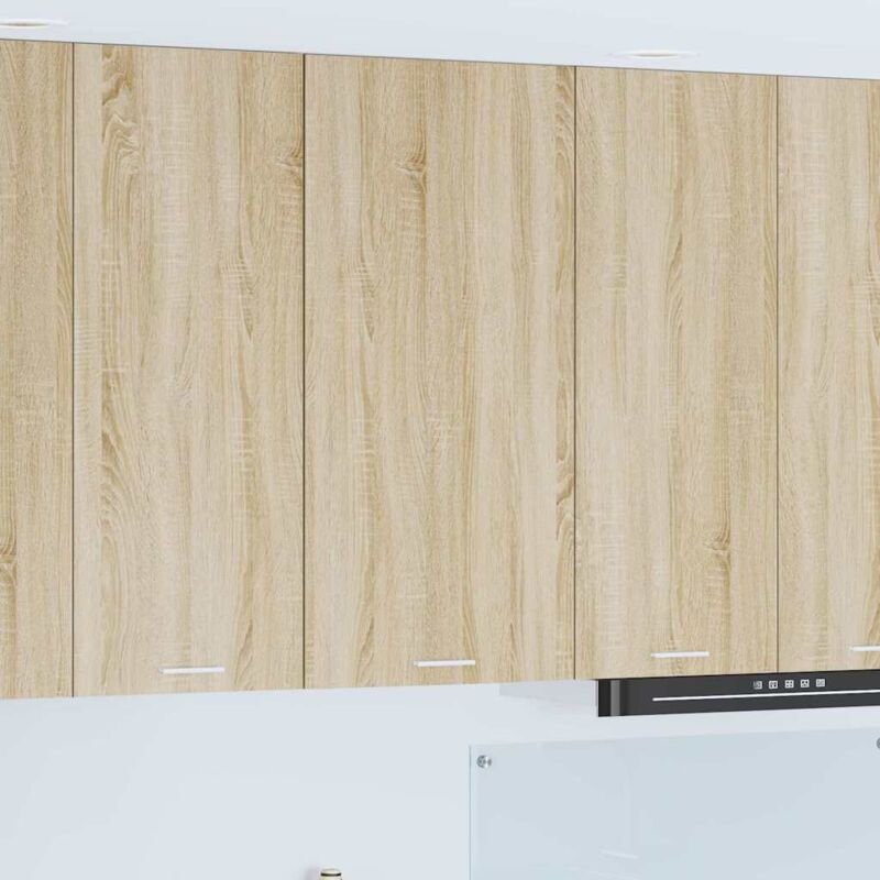 Hängeschrank mit Tür Sonoma-Eiche und Weiß 50 x 31 x 100 cm vidaXL