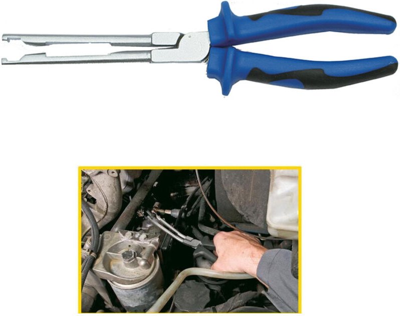 Trade Shop Traesio - Trade Shop - lange gerade zündkerzenzange für automechanik-werkstatt 240mm -