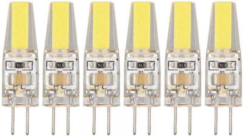 Cyslmuk - 6er-Pack G4-LED-Lampen, 220 v, 3 w, 360-Grad-Beleuchtung, blendfrei, für Deckenleuchter, Landschaftsbeleuchtun...