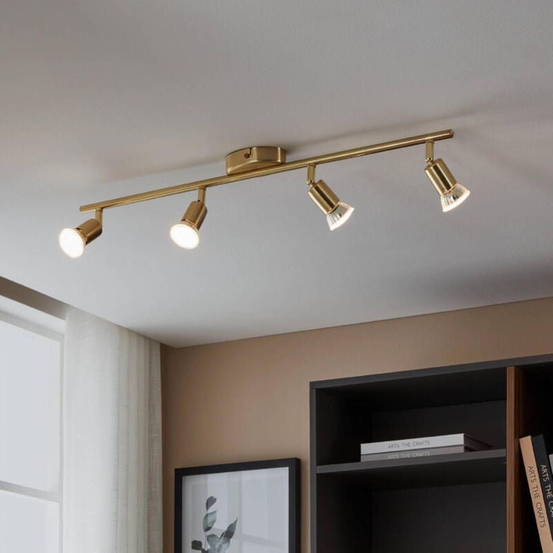 4er led Spot Buzz messing 68,5 x 6,5 cm GU10, warmweiß Deckenlampen & Kronleuchter - Eglo