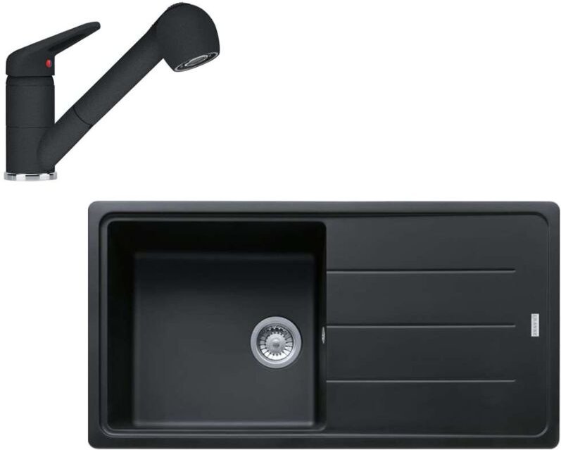 Sets - Küchenset G138, Fragnitspüle bfg 611 und Spültischarmatur fc 9547.424, Onyx 114.0510.594 - Franke