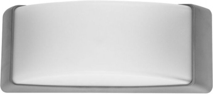 Fabrilamp - azuki Außenwandleuchte 1xe27 grau ip65 Polycarbonat 12,9x32x13 cm