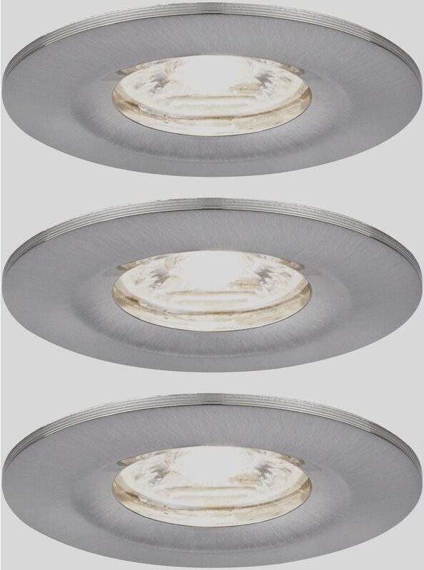 Paulmann 94301 EBL Nova mini Coin LED-Einbauleuchte 3er Set 4 W Eisen