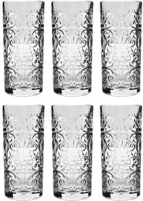 RCR Tattoo Transparente Gläser 370 ml Set mit 6 Stück