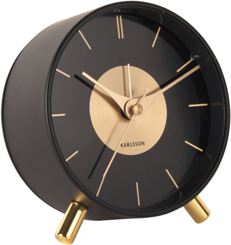 Karlsson - Wecker Glamour gold disc, ø 11 cm