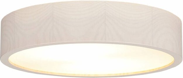 Licht-erlebnisse - Runde Deckenlampe Holz Glas Ø37cm blendarm E27 Flur Wohnzimmer Deckenleuchte