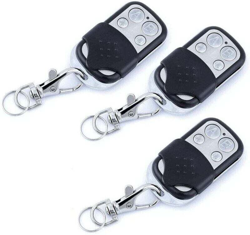 3-teiliges Universal-Fernbedienungsset für Tore und Garagentore, Fernbedienungs-Klonset mit 4 Tasten und fester Frequenz...