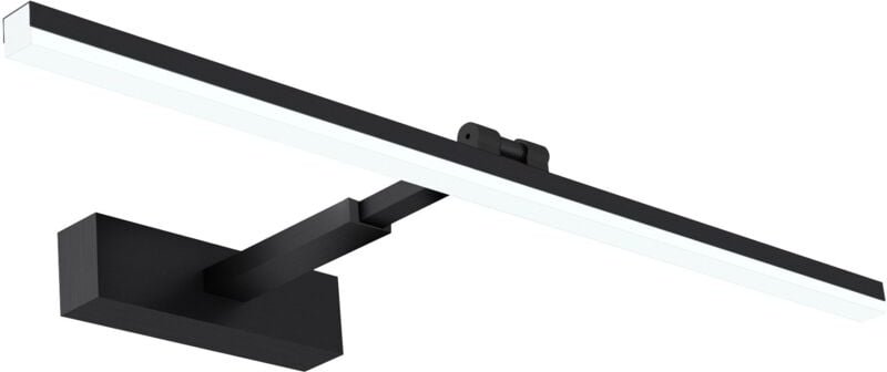 Led Wandleuchte Wandlampe innen Schlafzimmer Wohnzimmer Spiegelleuchte Bad Schwarz 180° Drehbar, Dehnbar, led fest integ...