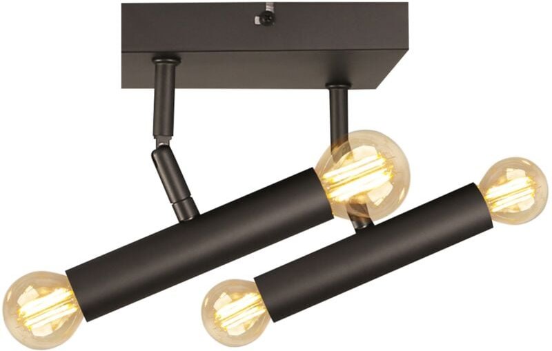 Wandleuchte innen Vintage Vandlampe Klein Spotleuchte Wandspot 4 Flammig aus Metall E14 Fassung Modern Wandstrahler für ...