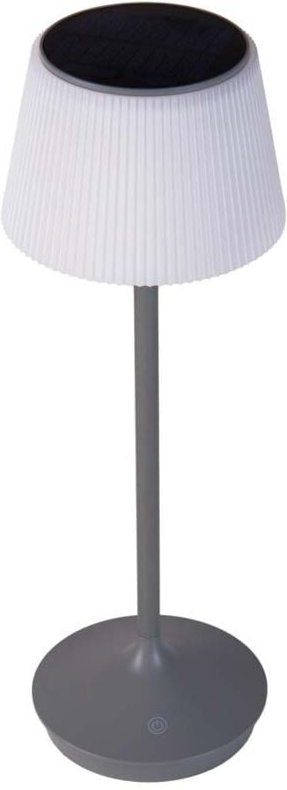 Tischlampe Außenlampe Tischleuchte LED Akkulampe Touchdimmer grau H 38 cm