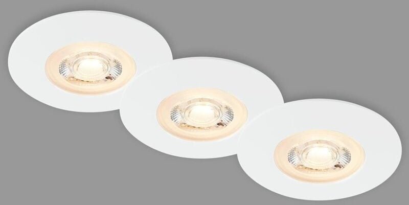 3er-Set LED-Deckeneinbaulampen, ultraflache Einbaulampen, Badezimmer-Einbaustrahler, IP65 Badezimmer-Einbaustrahler, mat...