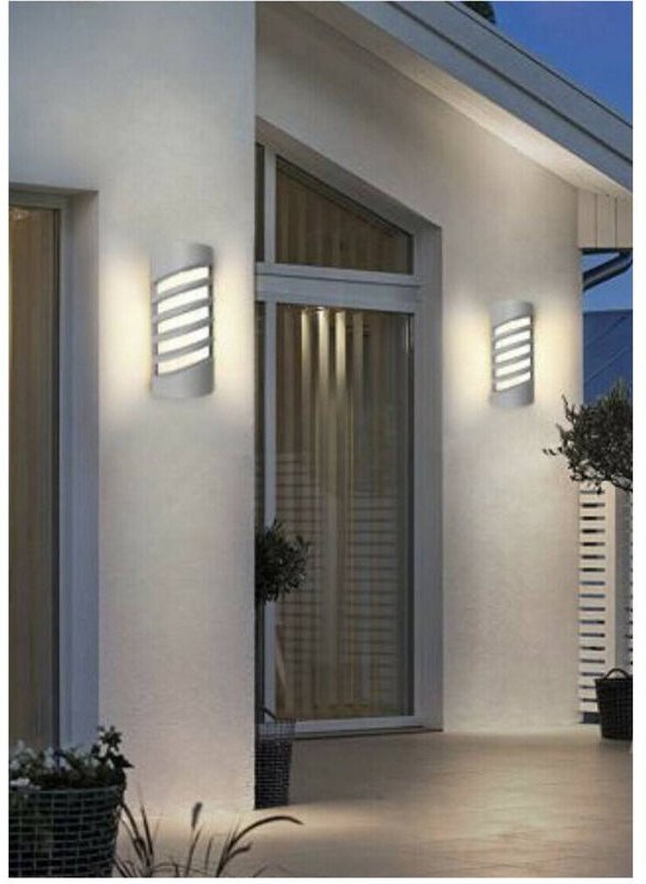 Trade Shop Traesio - Trade Shop - 12W LED-Wandleuchte für Außenbeleuchtung 3000K 6500K 4000K Grau IP65 ES56 -