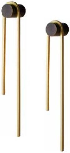 Pendosa - Wandleuchte 60 cm 10W LED Messing + Schwarz