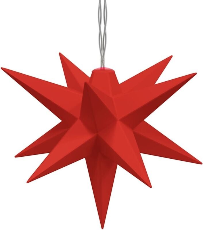 LED-Weihnachtssterne 10 Stk. Rot 10 cm Vidaxl