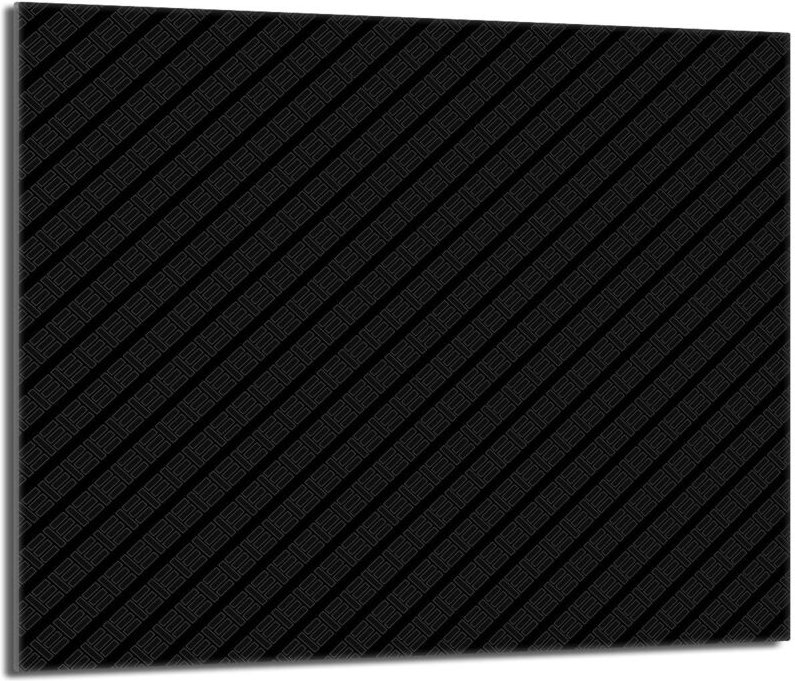 Glasschutzplatte für Herd 60x52 Schwarz