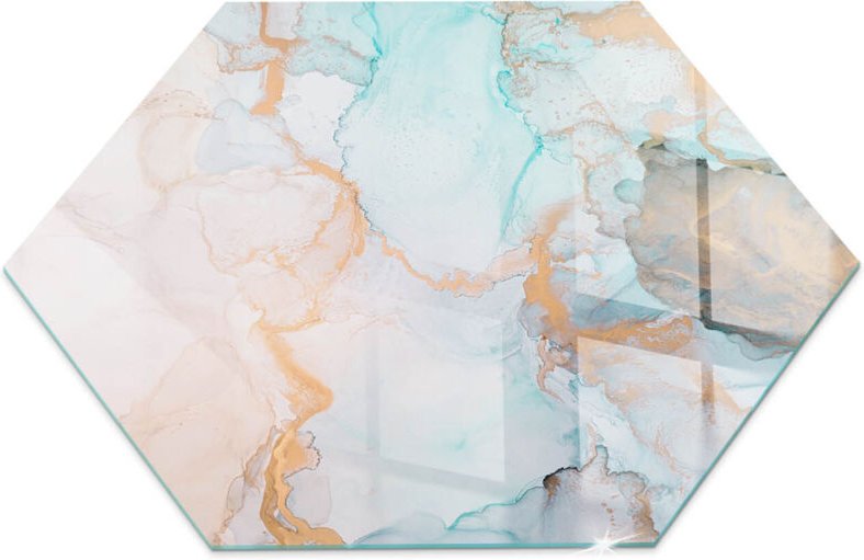 Funkenschutzplatte für Kamin Dekorative Glas Glasbodenplatte Glasboden Hartglas Abstraktes fließendes Muster h40 cm