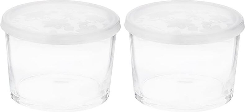 2x Pasabahce Bistro Workshop Schale Aufbewahrungsbox Aufbewahrungsdose Box Dose aus Glas mit Plastik Deckel