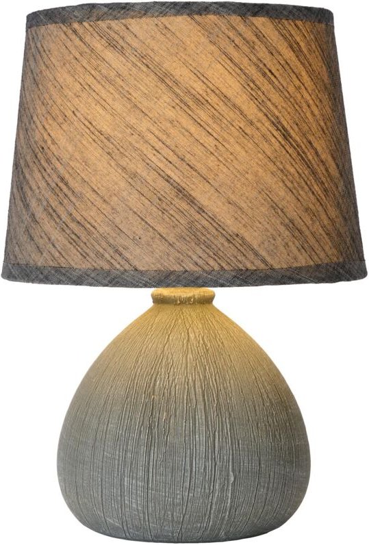 Ramzi - Tischlampe - ø 18 cm - 1xE14 - Grau - Lucide