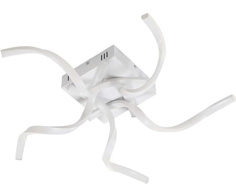 Deckenleuchte led Deckenlampe Wohnzimmer Weiß Dimmbar 48W 65CM Wellenförmig Modern Design Schlafzimmerlampe Wohnzimmerla...