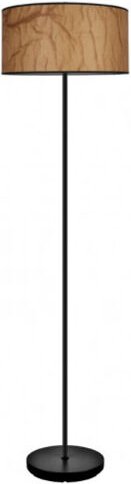 Fabrilamp - Floor deLIVING room pergamino mit schwarzem Metall Modell Papiro