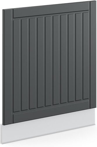 Frontblende Fame-Line, Anthrazit Landhaus, 60 cm ohne Arbeitsplatte, Vicco