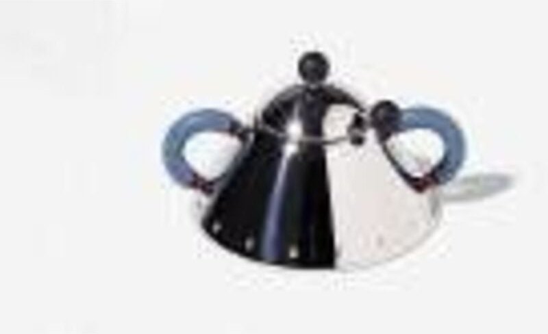 Alessi - Zuckerdose mit Löffel blau 9097