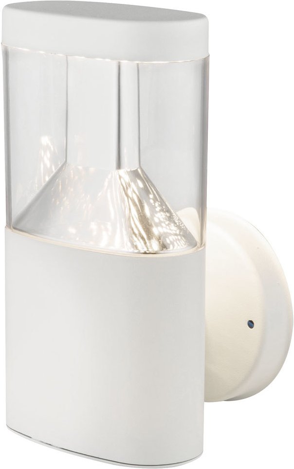 Led Wandleuchte Wandlampe Wandspot Weiß Edelstahl h 23 cm Garten Terrasse Hof