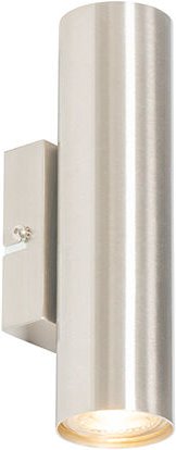 Moderne Wandleuchte Stahl 2-flammig - Jeana