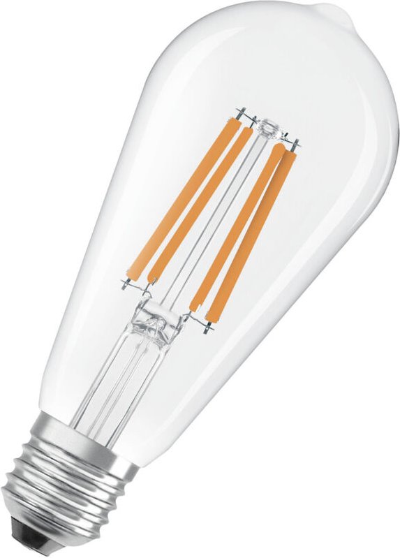 Osram - led Classic LED-Lampe mit Filament in klassischer Edisonform, klarer Glasleuchtkörper, 3.8 w, E27 Fassung, eek a...