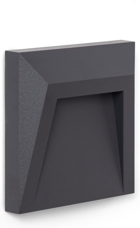 Efectoled - LED-Wegeleuchte Oberfläche Clover IP65 1,5W Grau 6000K Kaltweiß