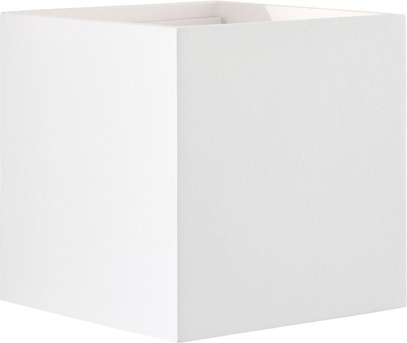 Isak led Außenwandleuchte – Weiß, 6W integriert, 500 Lumen, Warmweiß (3000K), IP54 spritzwassergeschützt, justierbarer A...