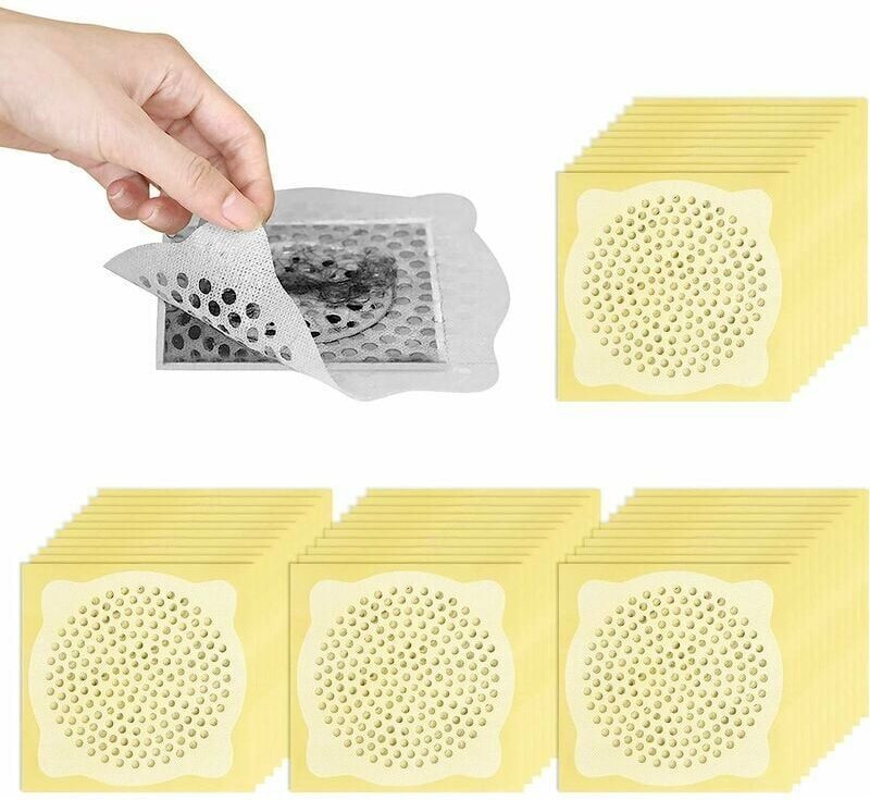 50 Stück Einweg-Haarfänger, Vlies-Haarstopper für Waschbecken, Badewanne, Haarfänger, Bodenschutz für Küche und Badezimm...