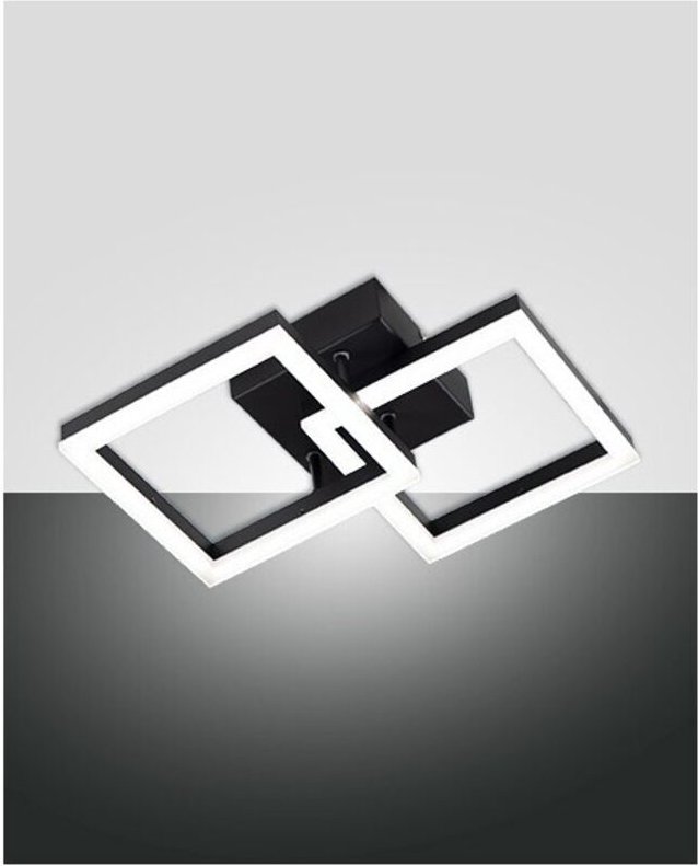 Fabas Luce - bard moderne LED-Deckenleuchte 21W schwarz 3394-28-101