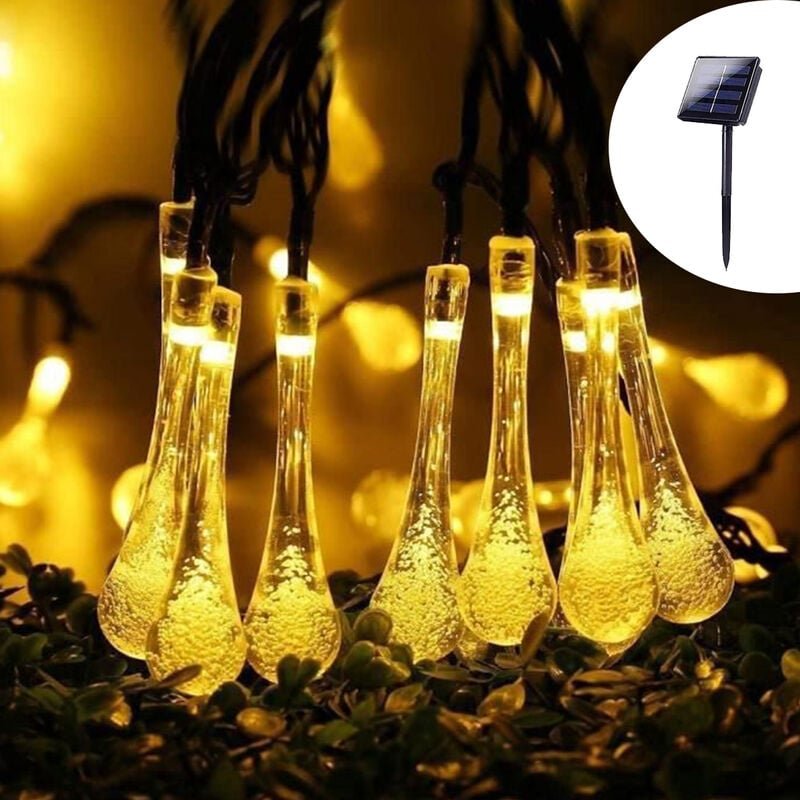 Thumbnail - Solar Lichterkette Aussen Sdlogal 30 Leds 6.5m 8 Modes IP65 Wasserdicht Lichterkette Solar für Garten, Terrasse, Balkon,...