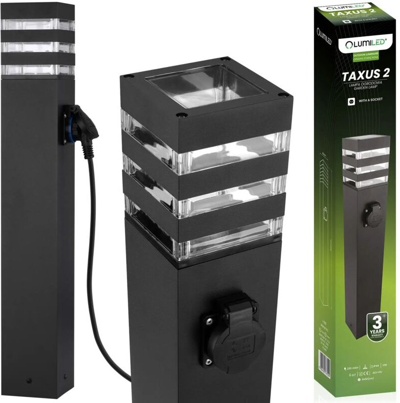 Gartenlaterne E27 LED mit Fassung TAXUS 2 60cm