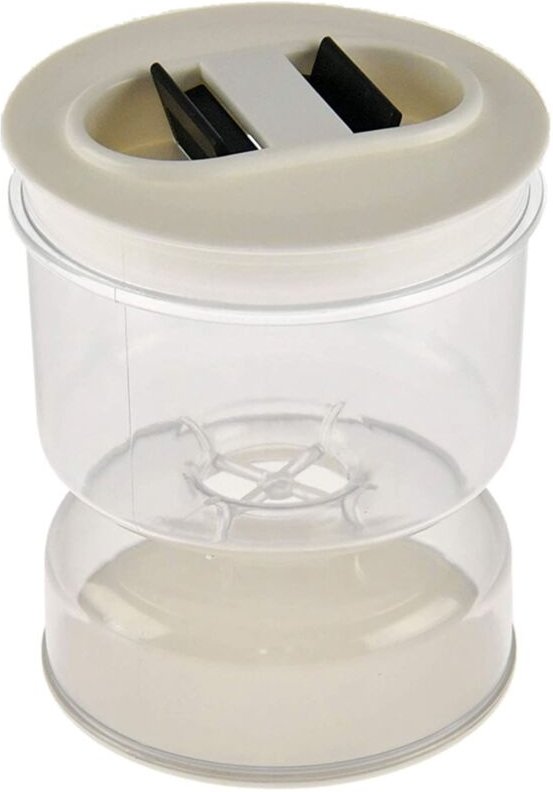 Tlily - Jar Trocken- und Nass Sanduhr Glas BehäLter für Hause KüChen Trenner Organizer