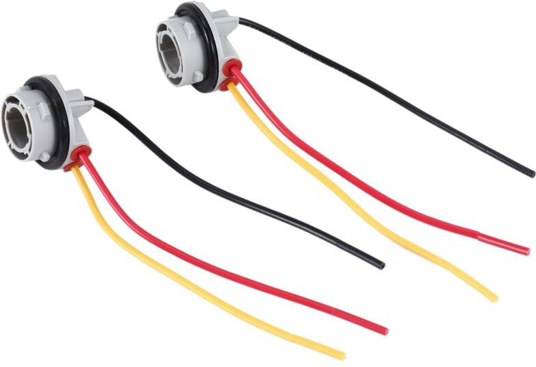 2Pcs 1157 Bay15D Lampe Halter Lampen P21/5W Adapter Basis Sockel Stecker Kunststoff Auto Zubehör Für Bremse Licht