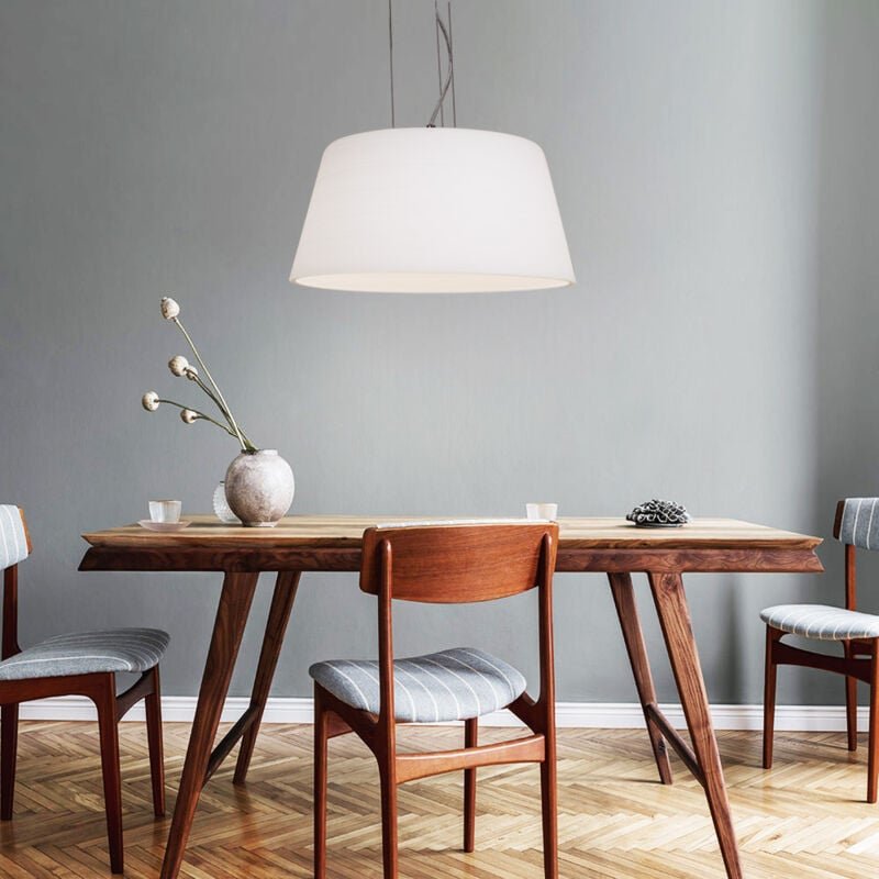 Eglo - led Glas Wischtechnik Decken Beleuchtung Hänge Lampe Pendel Strahler Leuchte Nickel matt 93181