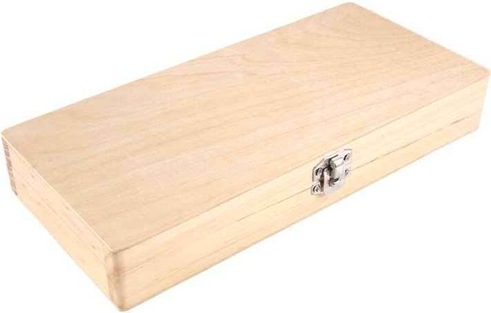 Tlily - Aufbewahrungsbox für Objektträger aus Holz, für 50 Objektträger, Mikroskopbox